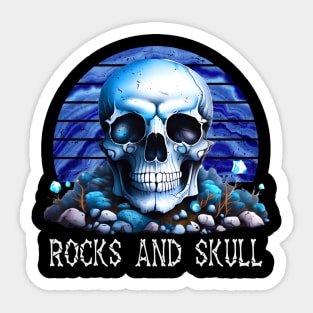 Rocks and Skull Sticker